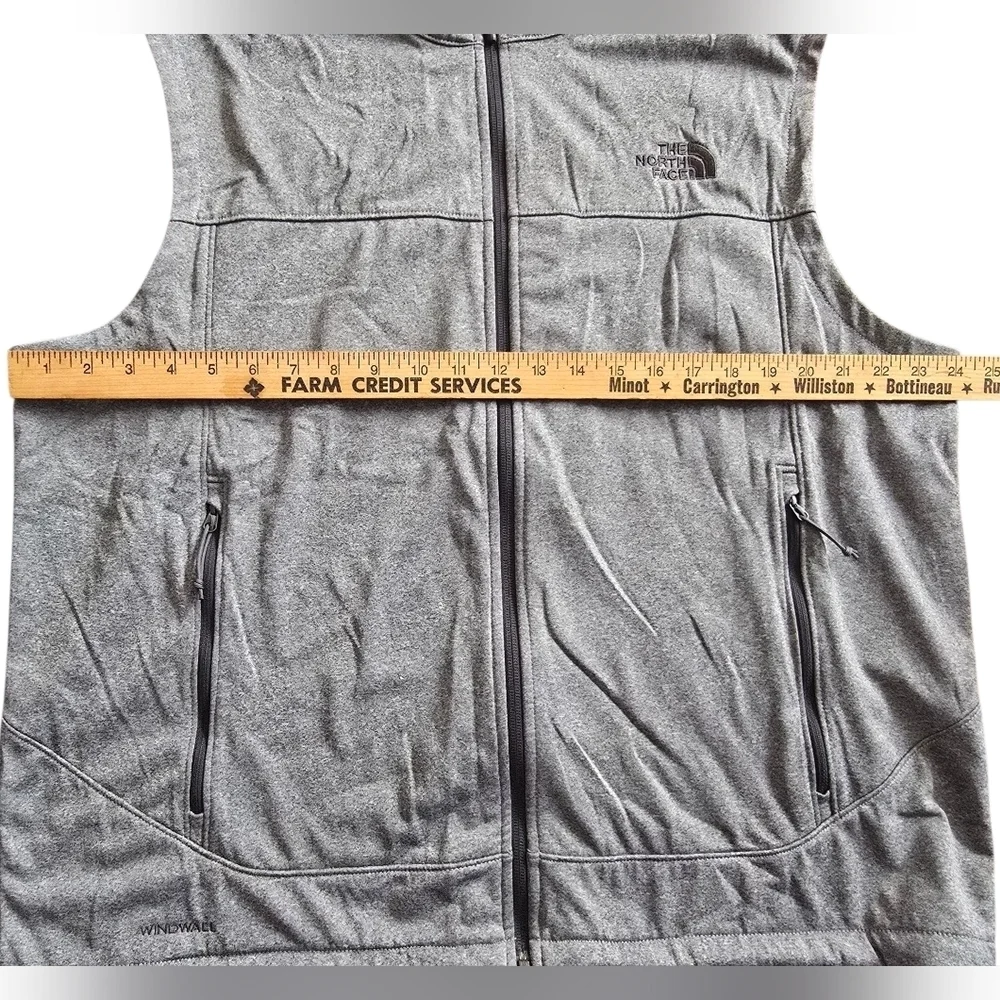 The North Face Mens Canyonwall Full Zip Gray  Vest Size XL Outdoors